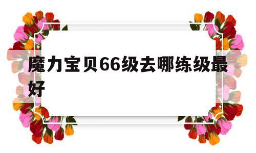 魔力宝贝66级去哪练级最好-魔力宝贝60级可以带几级装备